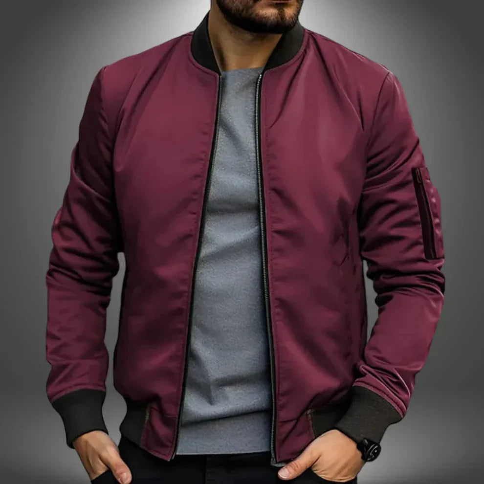 Leichte windbreaker-bomberjacke für herren