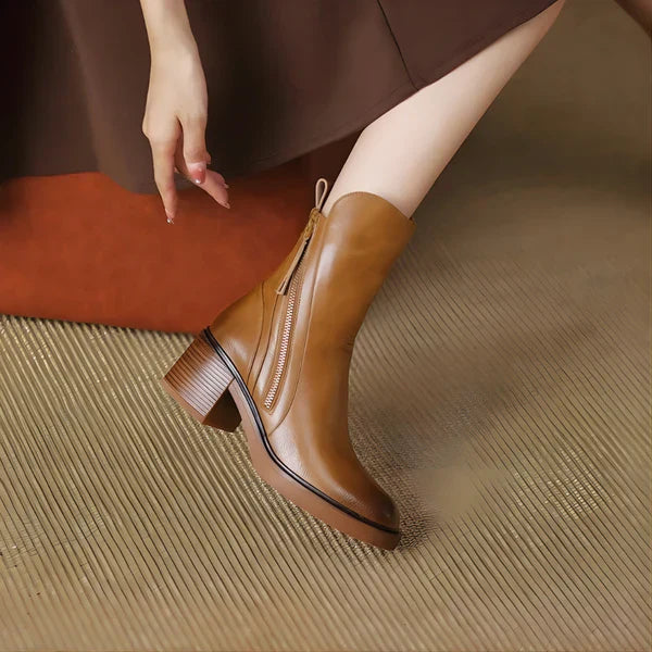 Winterliche plateau-stiefeletten für damen – damen