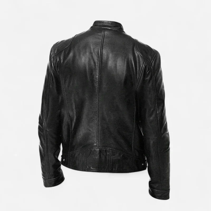 Herren klassische lederjacke stilvoll und vielseitig
