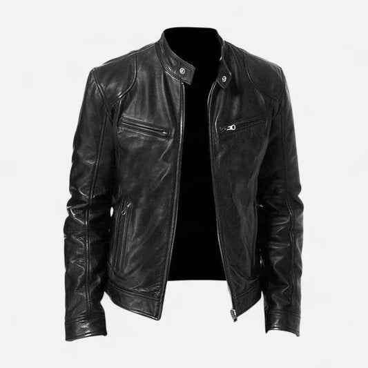 Herren klassische lederjacke stilvoll und vielseitig