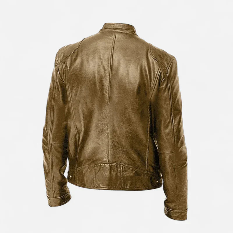 Herren klassische lederjacke stilvoll und vielseitig