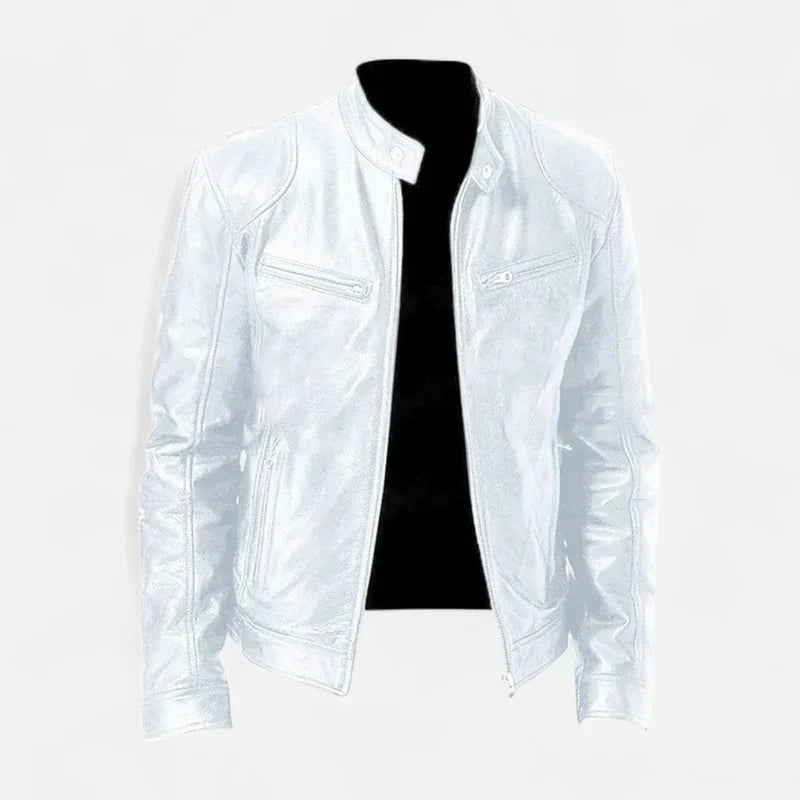 Herren klassische lederjacke stilvoll und vielseitig