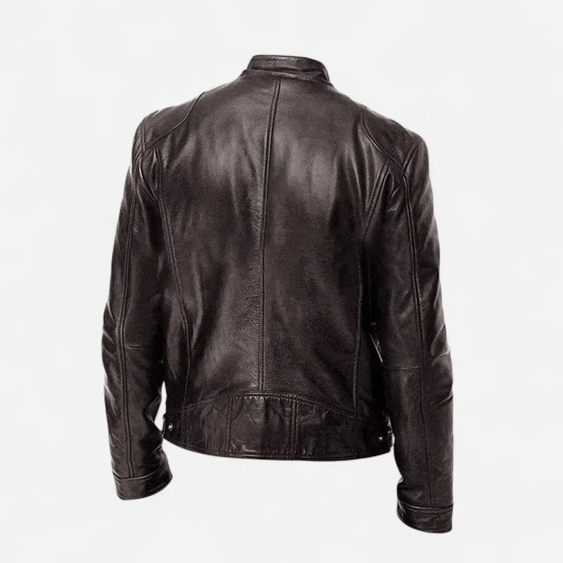 Herren klassische lederjacke stilvoll und vielseitig