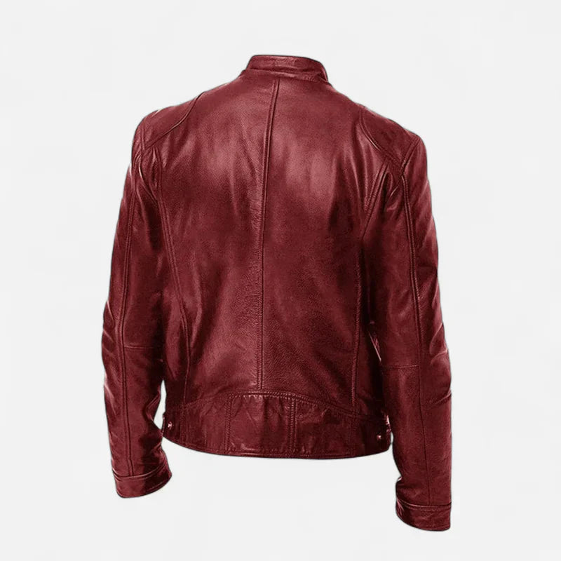 Herren klassische lederjacke stilvoll und vielseitig