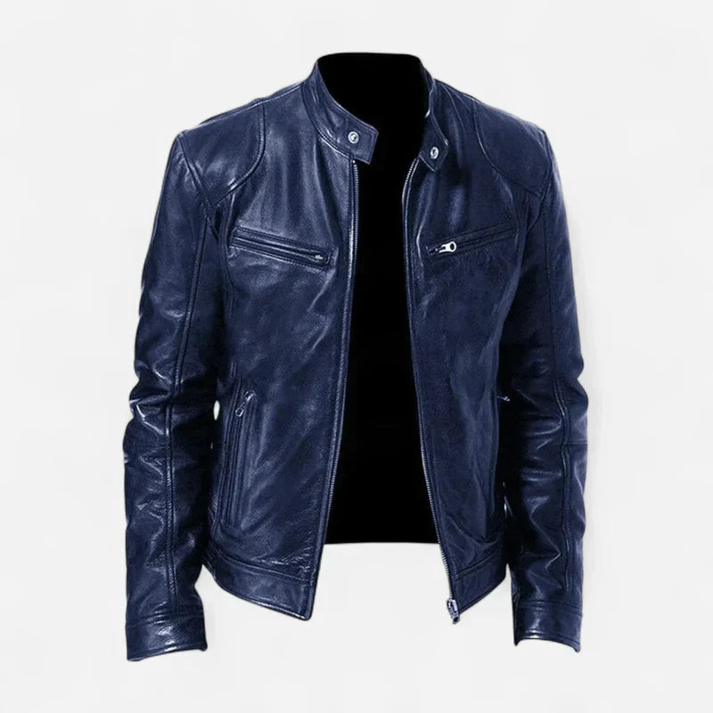 Herren klassische lederjacke stilvoll und vielseitig