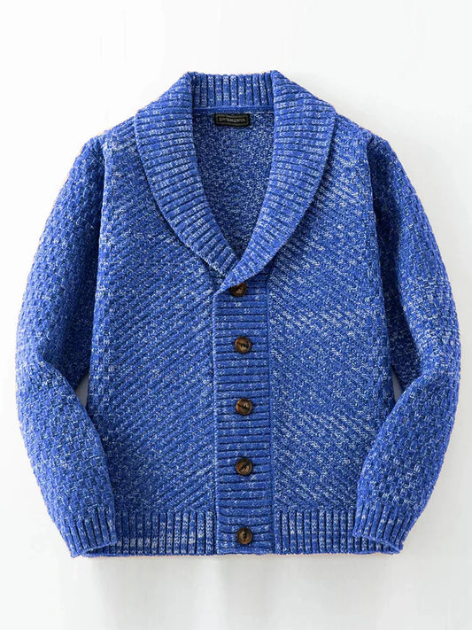 Wärmender herren-strickcardigan mit knöpfen