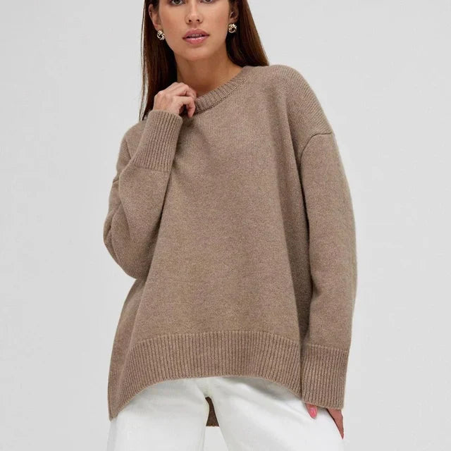 Damen kaschmir pullover schlicht und elegant