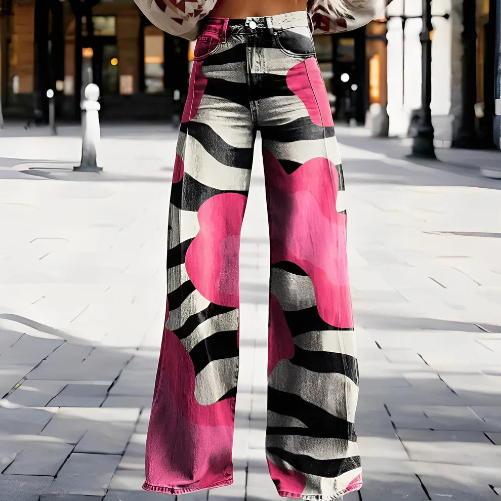 Briley – stilvolle hose mit weitem bein – damen