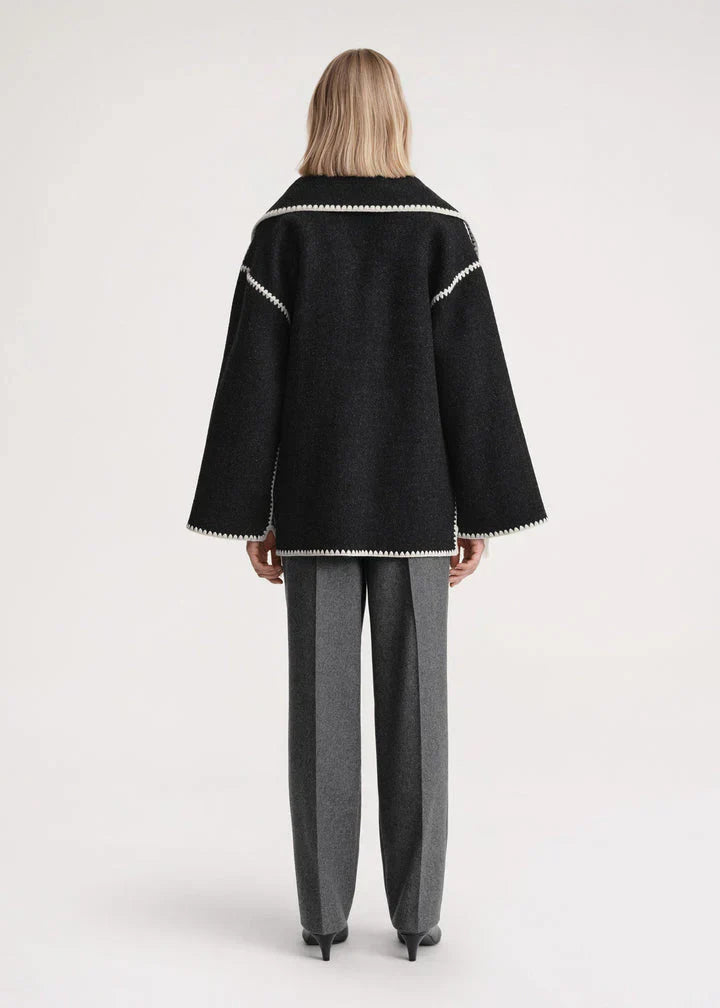 Keyra - luxe jacke mit schal