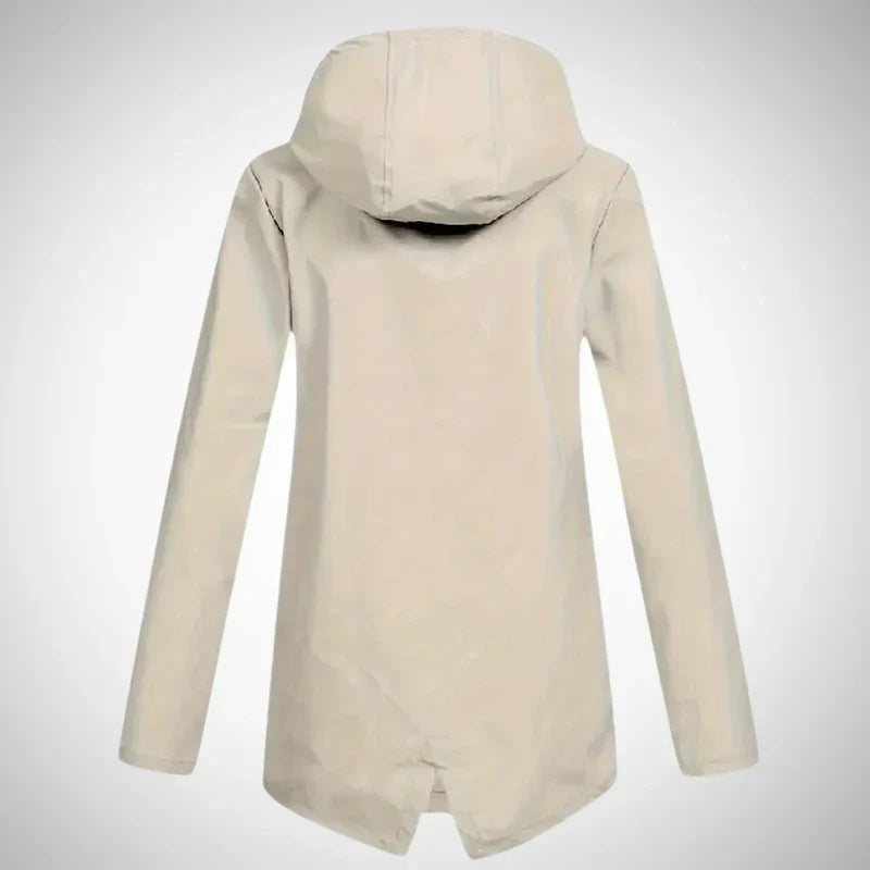 Lucy damen-regenmantel mit fleece-futter