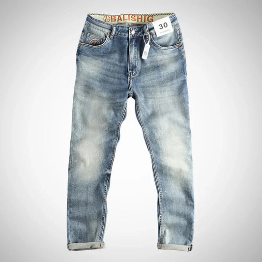 Stephen hellblaue, gewaschene jeans – herren
