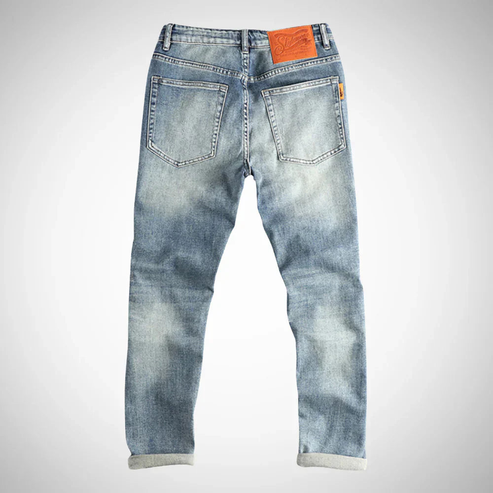 Stephen hellblaue, gewaschene jeans – herren