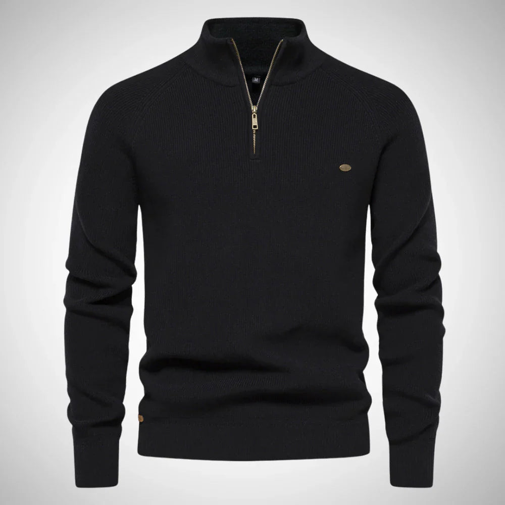 Kevin stylischer half-zip-pullover für herren