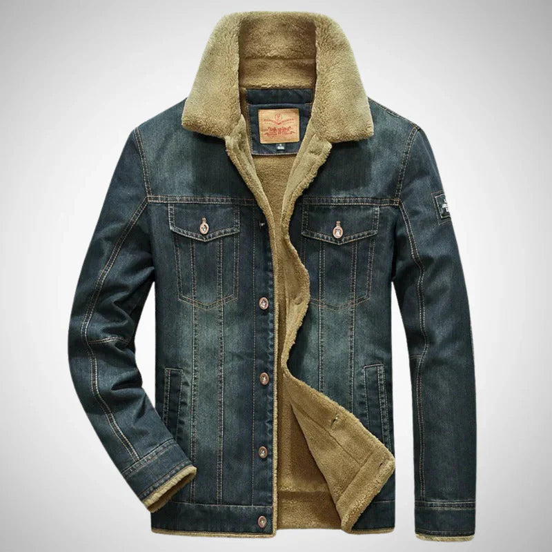Carlos gefütterte jeansjacke – herren