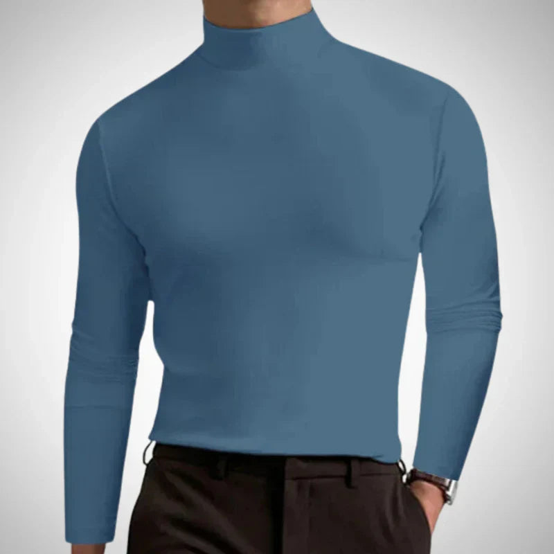 Fredrik slim-fit rollkragenpullover – herren