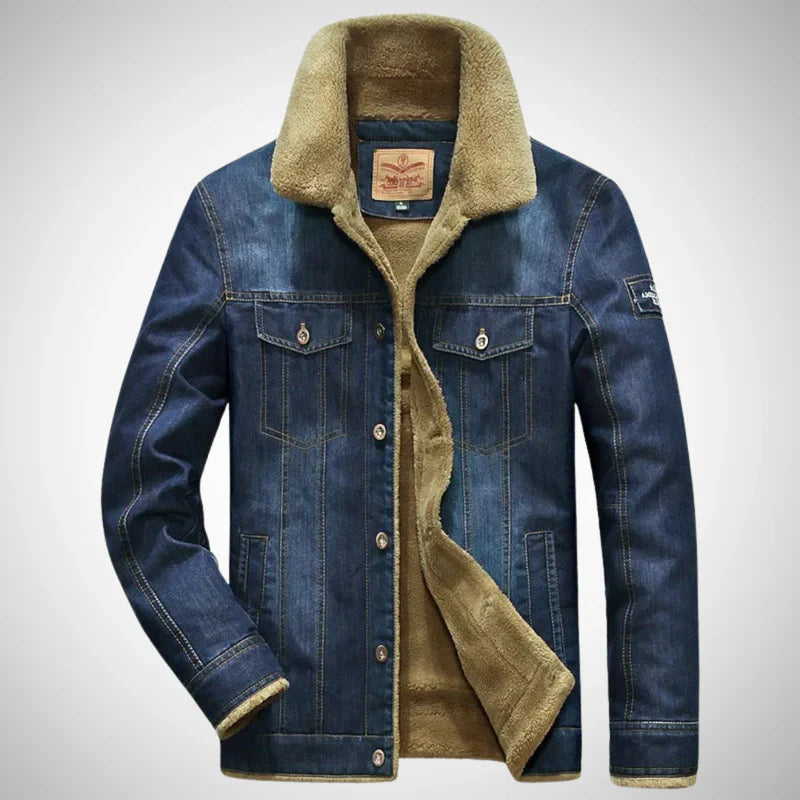 Carlos gefütterte jeansjacke – herren