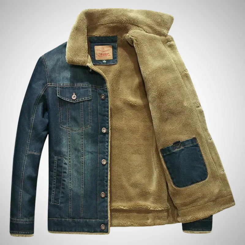 Carlos gefütterte jeansjacke – herren