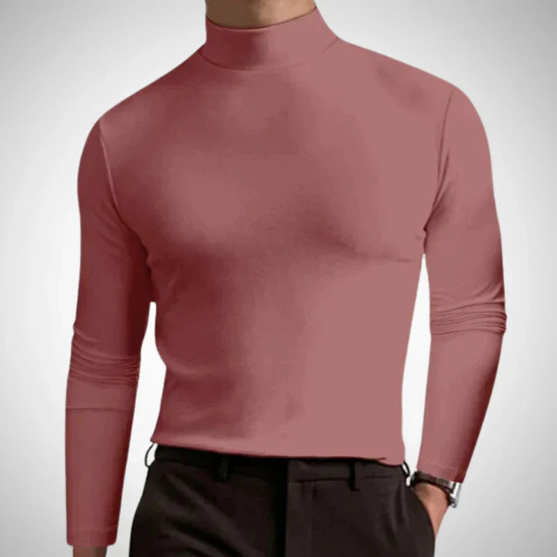 Fredrik slim-fit rollkragenpullover – herren