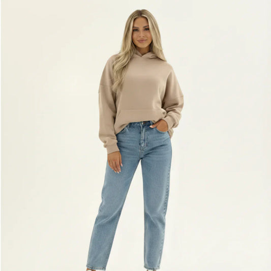 Oversize-hoodie für damen, gemütlich und lässig – damen
