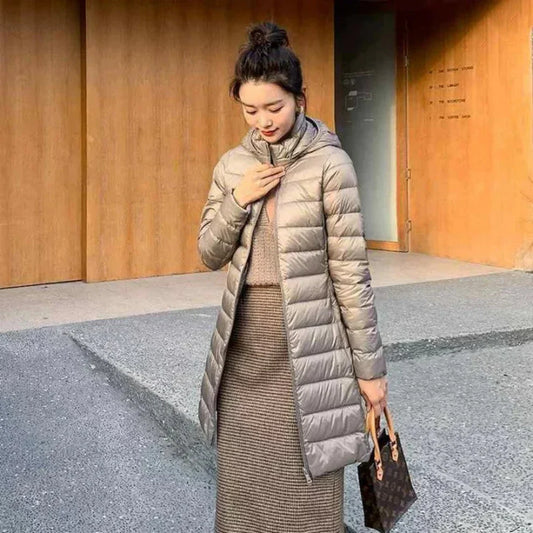 Wasserdichte, ultraleichte steppjacke für damen