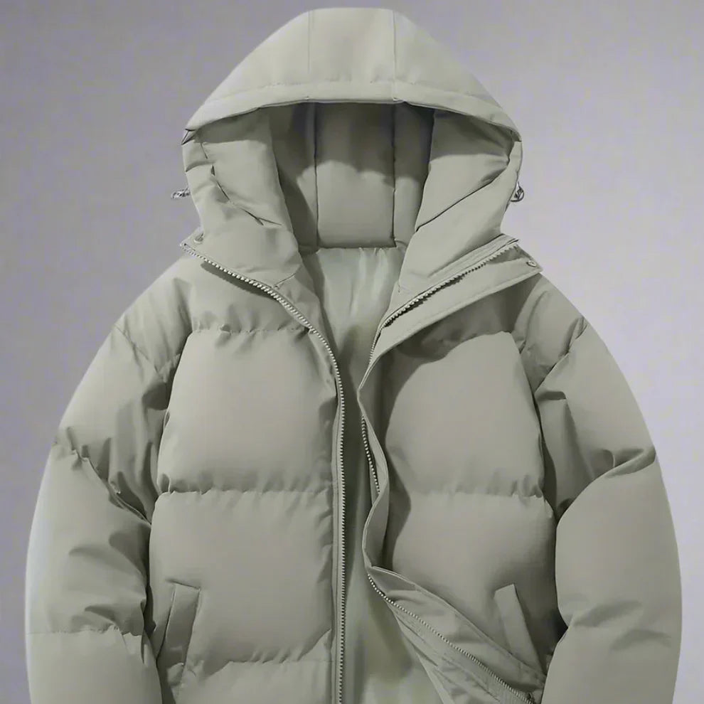 Damen-winter-steppjacke mit kapuze – damen