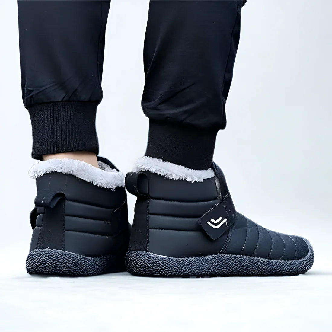 Gefütterte winterstiefel für herren, drinnen/draußen – herren