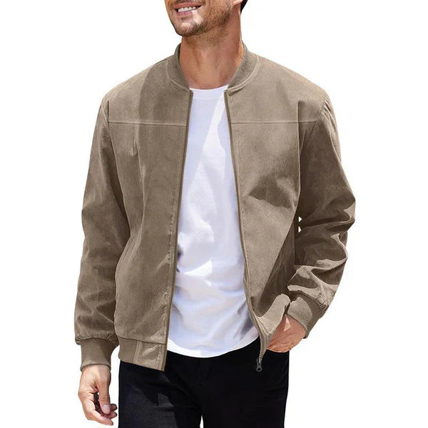 Men’s suede bomber jacket lightweight – men
