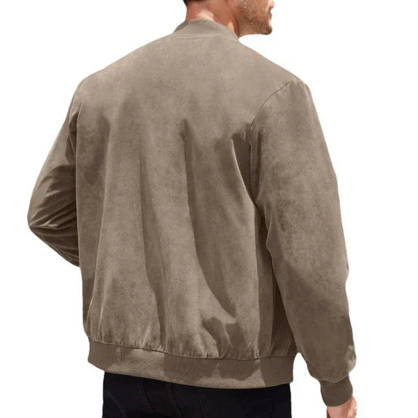 Men’s suede bomber jacket lightweight – men