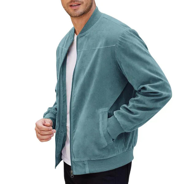 Men’s suede bomber jacket lightweight – men