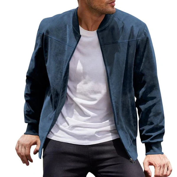Men’s suede bomber jacket lightweight – men