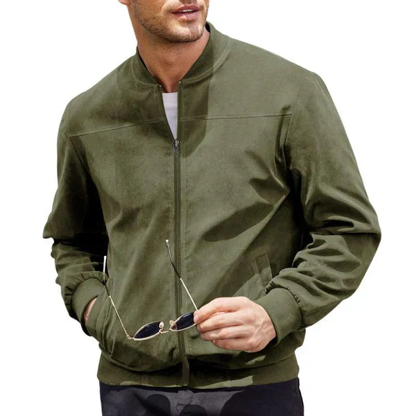 Men’s suede bomber jacket lightweight – men