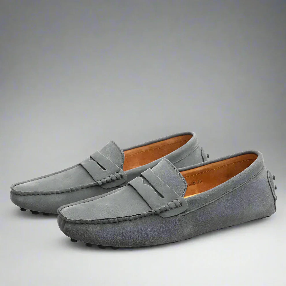 Wildleder-slipper für herren