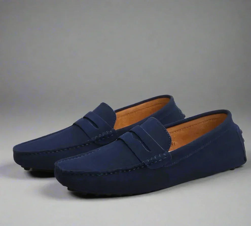Wildleder-slipper für herren