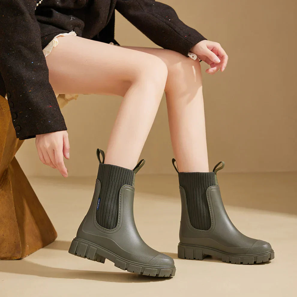 Wasserdichte chelsea-stiefeletten für damen – damen