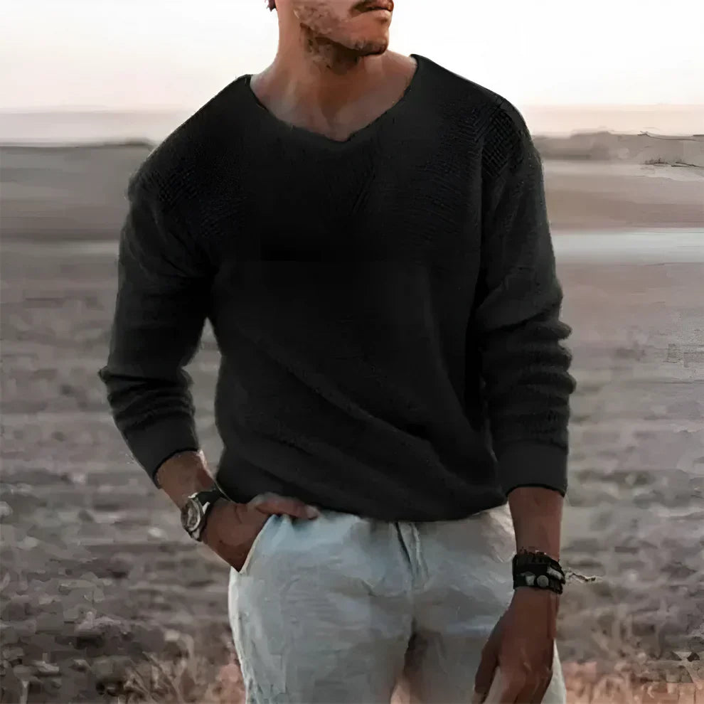 Herren-strickpullover, langärmlig – herren