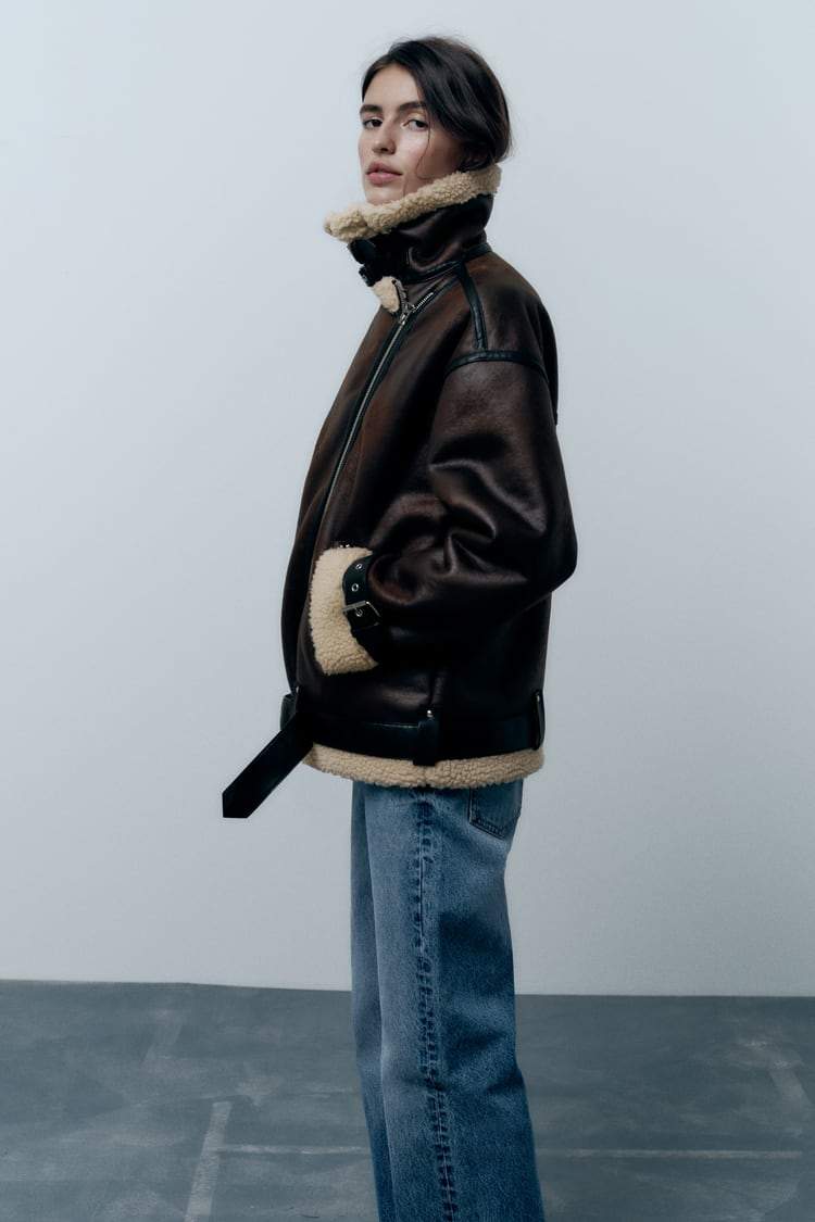 Karina | jacke mit kunstkragen