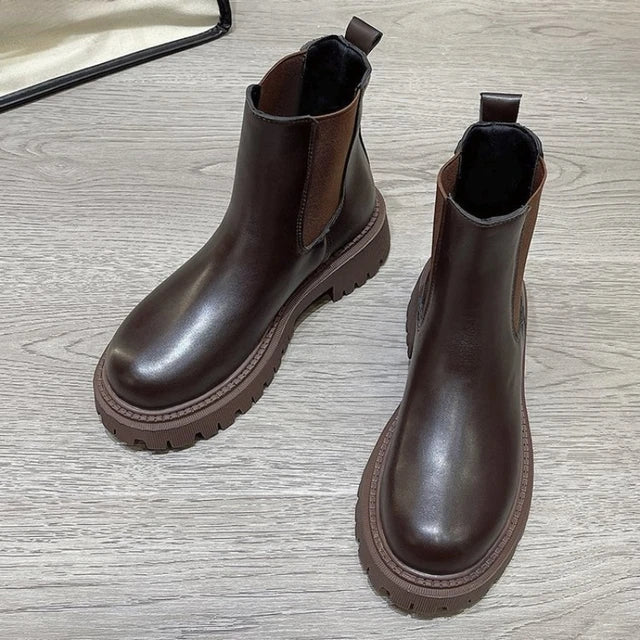Chelsea stiefel für winter – mittelhoher schnitt, winternice