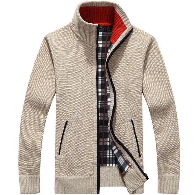 Iker herren-strickjacke mit fleecefutter – herren