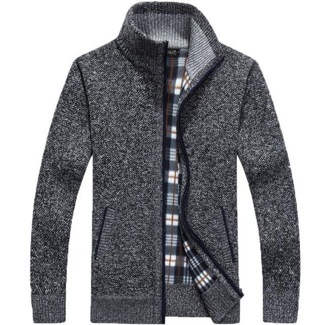 Iker herren-strickjacke mit fleecefutter – herren