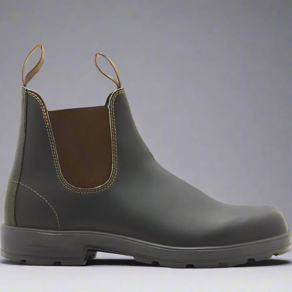 Herren-chelsea-boots aus leder zum hineinschlüpfen – herren