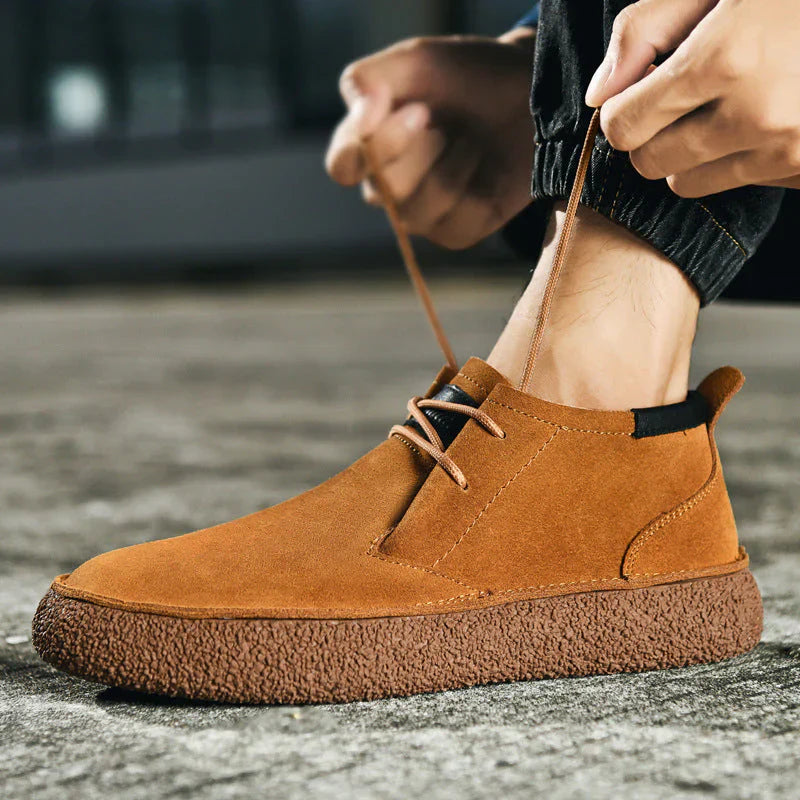 Freizeit-loafer aus wildleder für herren