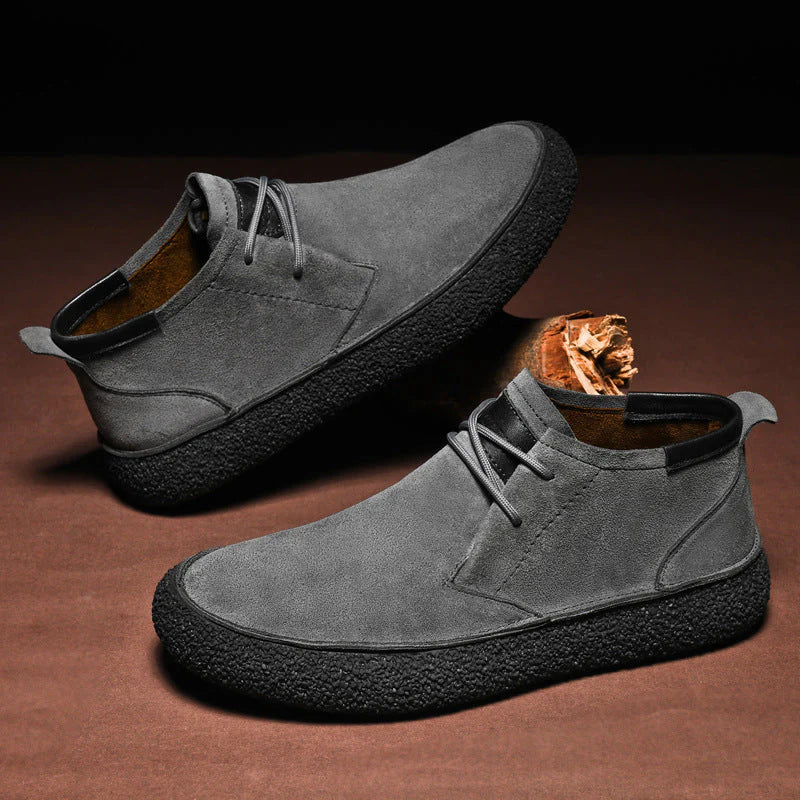 Freizeit-loafer aus wildleder für herren