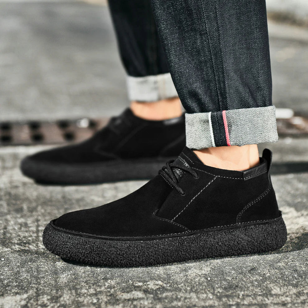 Freizeit-loafer aus wildleder für herren