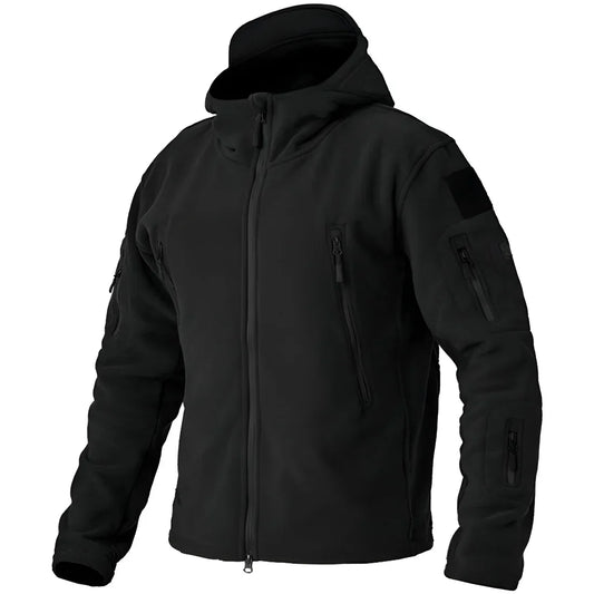 Taktische fleecejacke für herren mit kapuze - herren